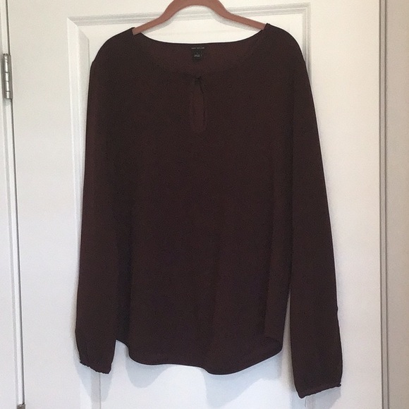 Ann Taylor Blouse Size L Keyhole Design - Picture 5 of 7